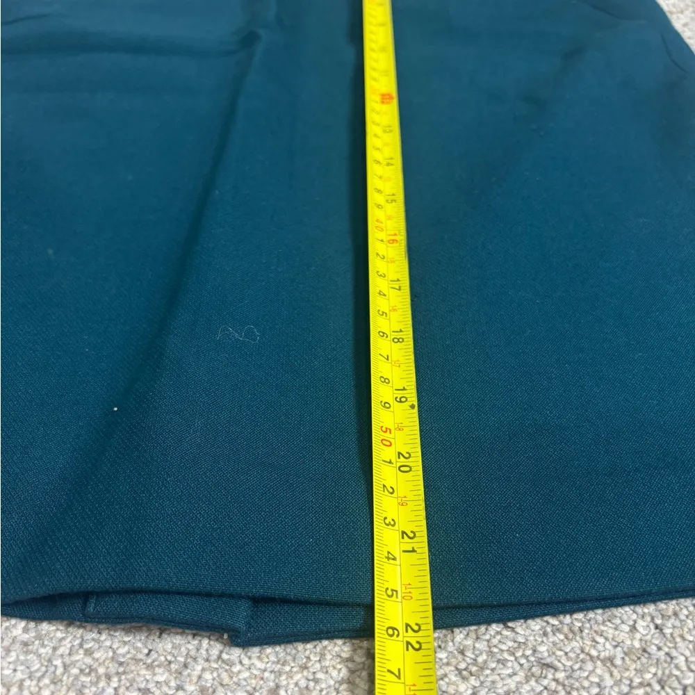Loft Pencil Skirt Unlined Teal Green Size 0 Preppy Academia Professional Career - Image 4