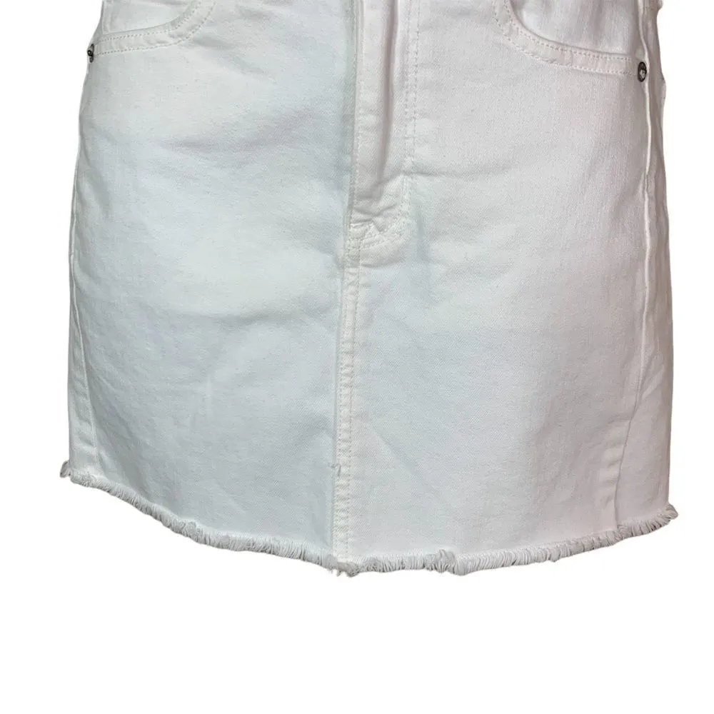 American Eagle white jean skirt - Image 2