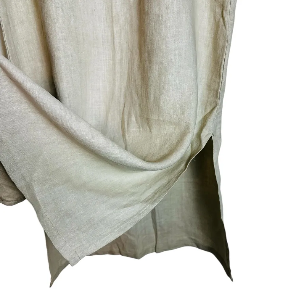 Vintage Kiko Womens Linen Maxi Dress Lagenlook Minimalist Preppy Size Medium - Image 6