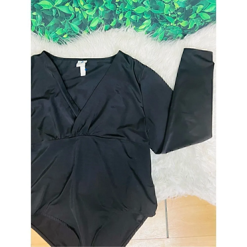 H&M black long sleeve body suit XL - Image 12