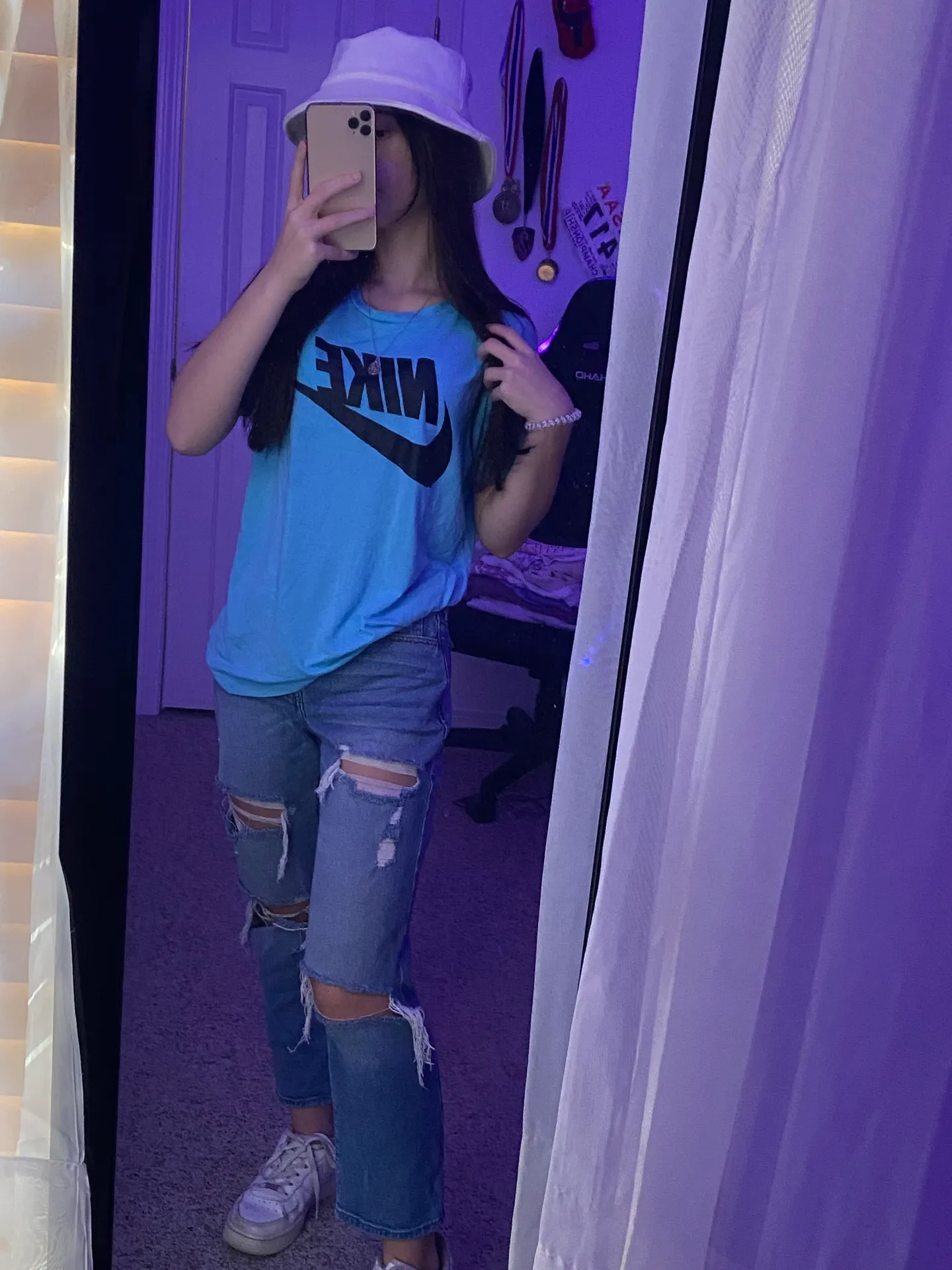 Nike blue  tee - Image 2