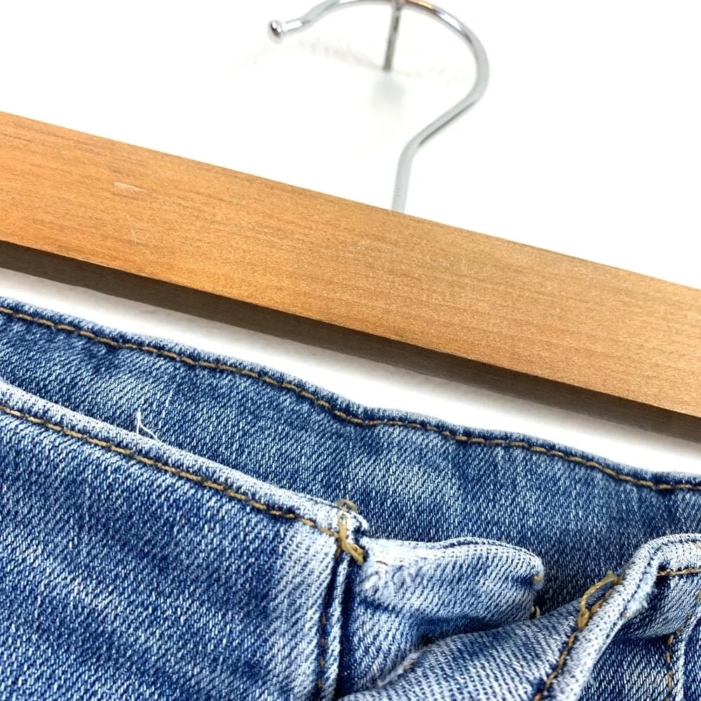 Free People We The Free High Rise Jayde Flare Leg Denim Jean Sunburst Blue 29 - Image 6