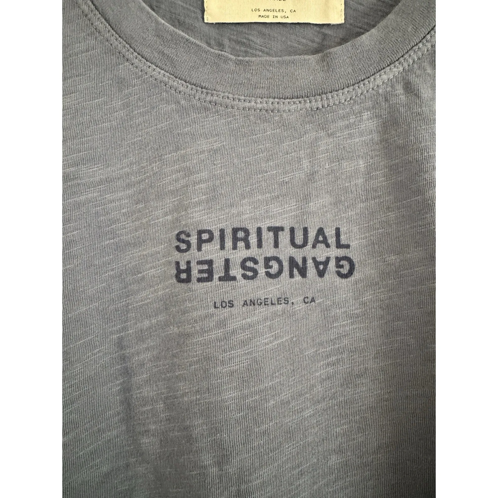 NWT Spiritual Gangster SG LA Jagger Slub Tank Top Blue Women’s XS - Image 6