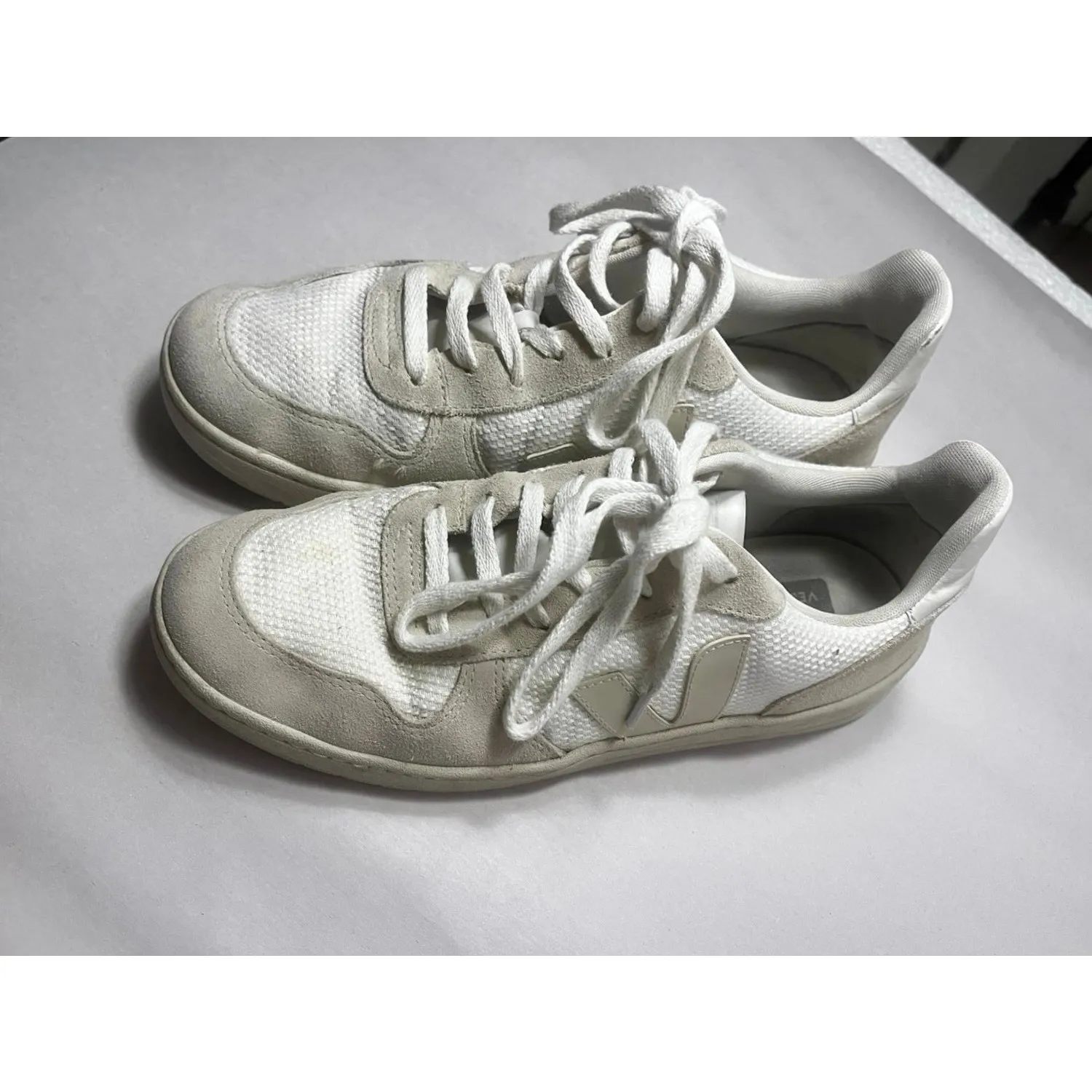 Veja V-10 B-Mesh White Natural Pierre Trainers sz. 8.5 Men's and 10.5 Women's - Image 7