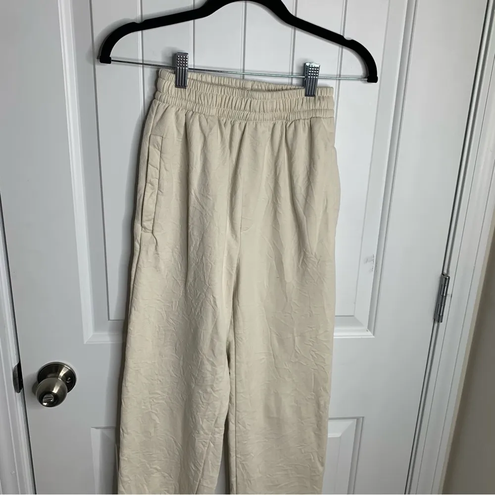 Balenciaga cream sweatpants size XXS loungewear quiet‎ luxury straight leg - Image 2
