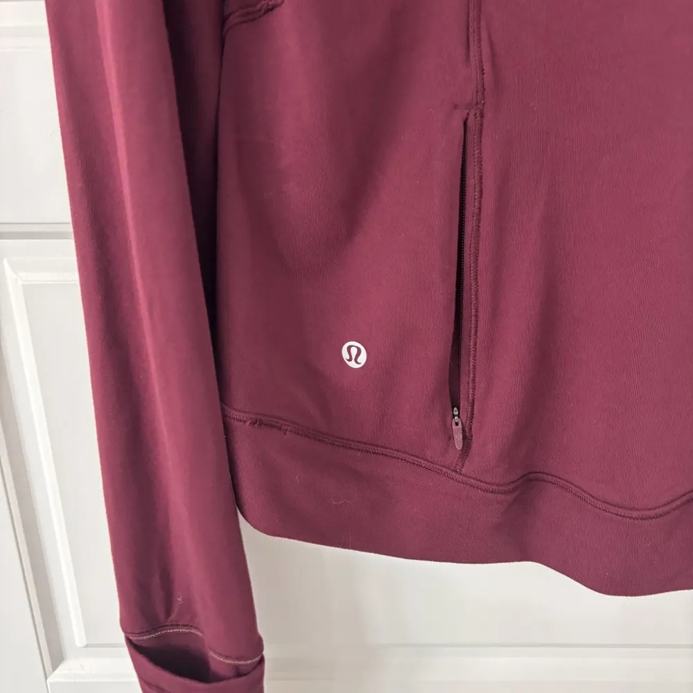 Lululemon Outrun the Elements 1/2 Zip Garnet - Image 7