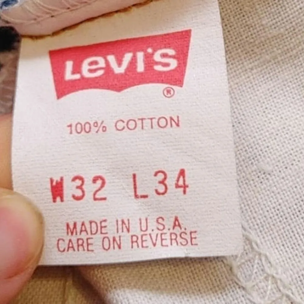 Levi Straus 506 Size W 32 L 34 Heavy Duty Cotton Jeans Straight Leg Levi's Blue - Image 11