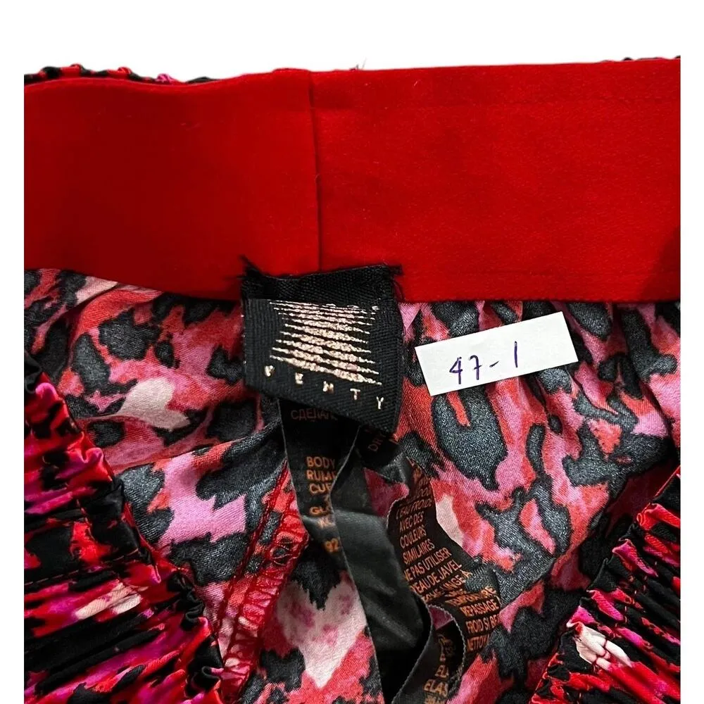 Savage by Fenty Animal Print Satin Shorts Women Sleepwear Size XS | 47-1 - Image 2