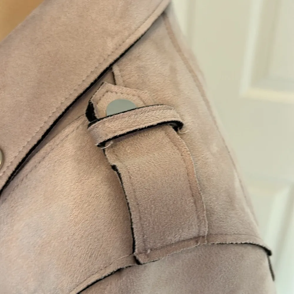 Joseph Ribkoff 203323 Pink Faux Suede Moto Jacket - Image 8