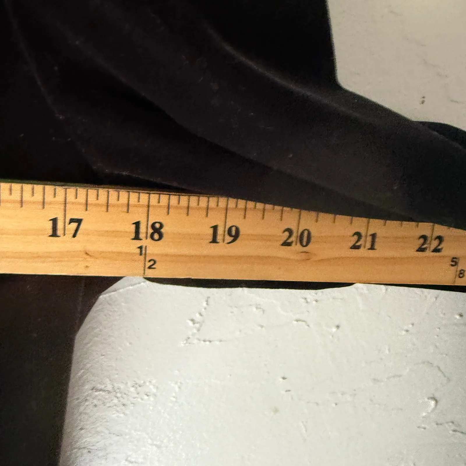 JBS Ltd Vintage‎ 90s Grunge Goth Whimsigoth Black Velvet Long Sl Midi Dress 12 - Image 5