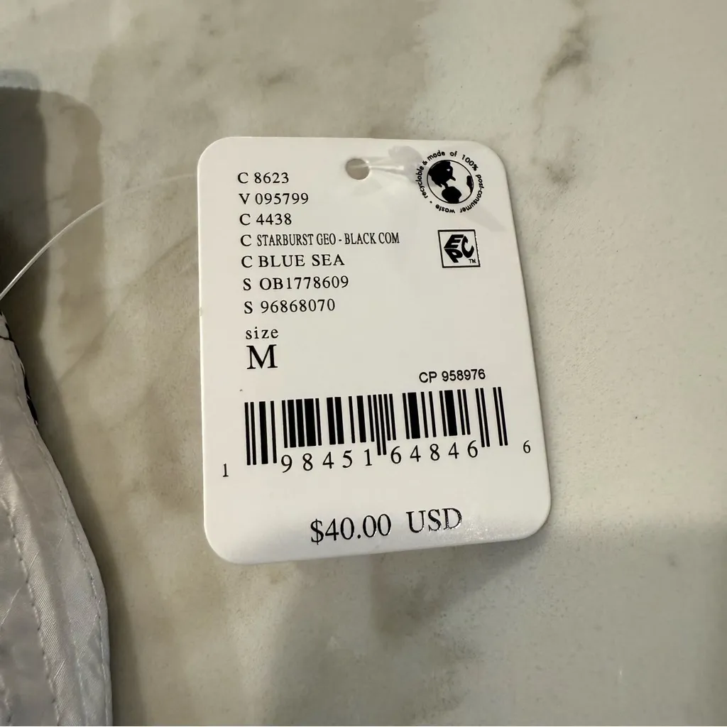 Free People Movement NWT Varsity Blues Printed Shorts Women’s Medium Black/White Black - Image 5