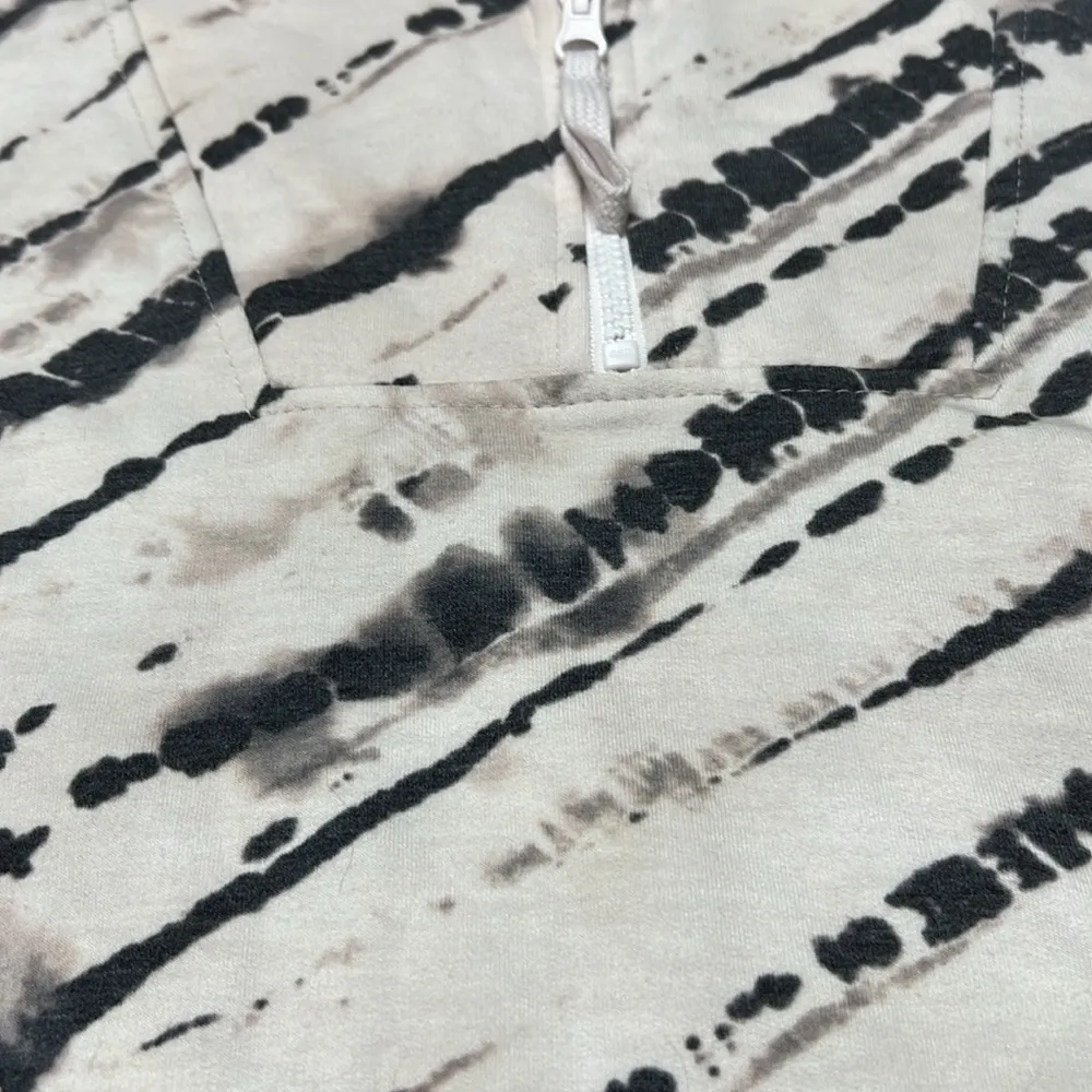 Koolaburra by UGG Brushed Back French Terry Pullover VGUC Stone Bias Tie Dyed - Image 2