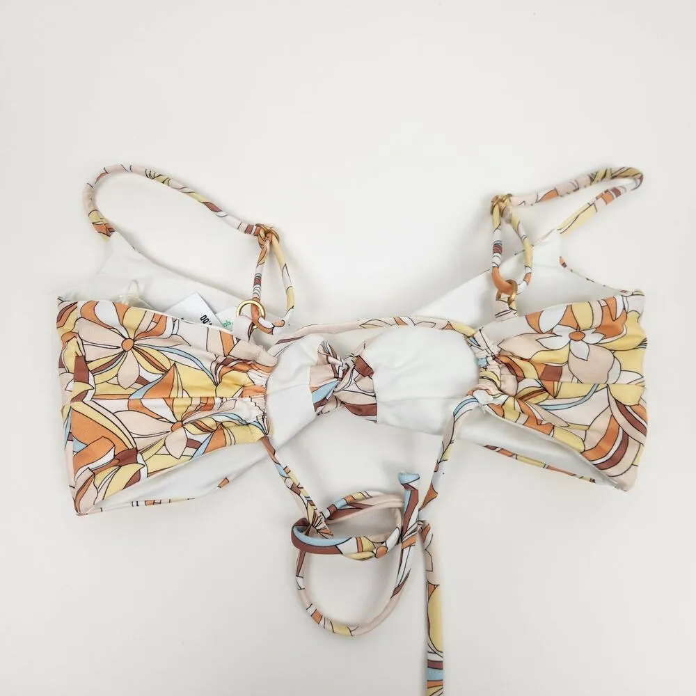 L*Space Ringo Bikini Top in Soulshine Floral Size Medium NWT Adjustable - Image 4