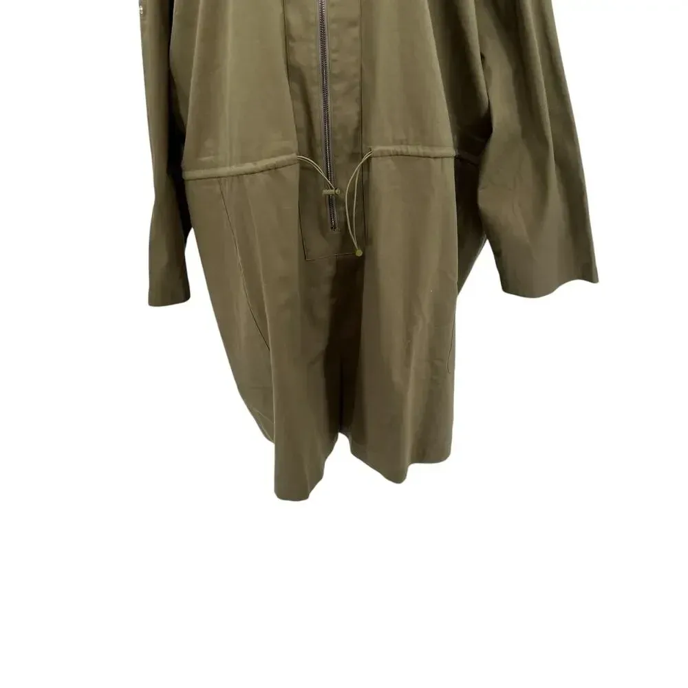 The Drop iam.muse Martini‎ Olive Romper Zip Front Plus Size 5X Green - Image 6