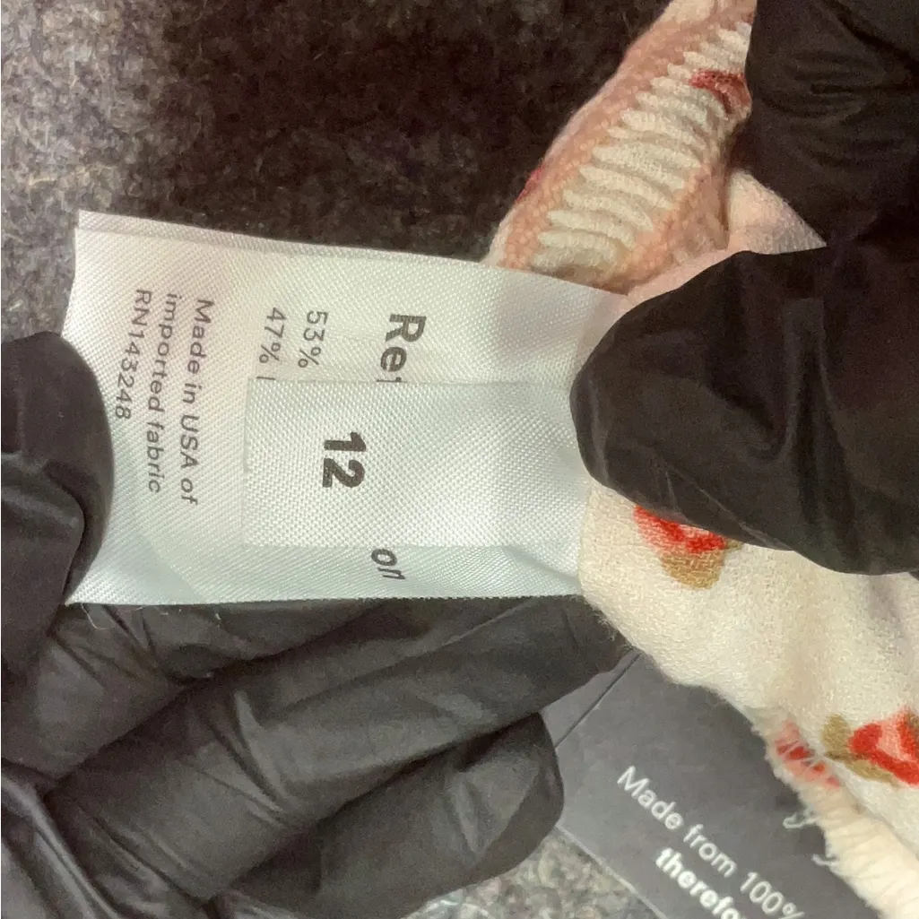 NWT reformation Adela Top in cherries blush light pink size 12 seen on riverdale - Image 7