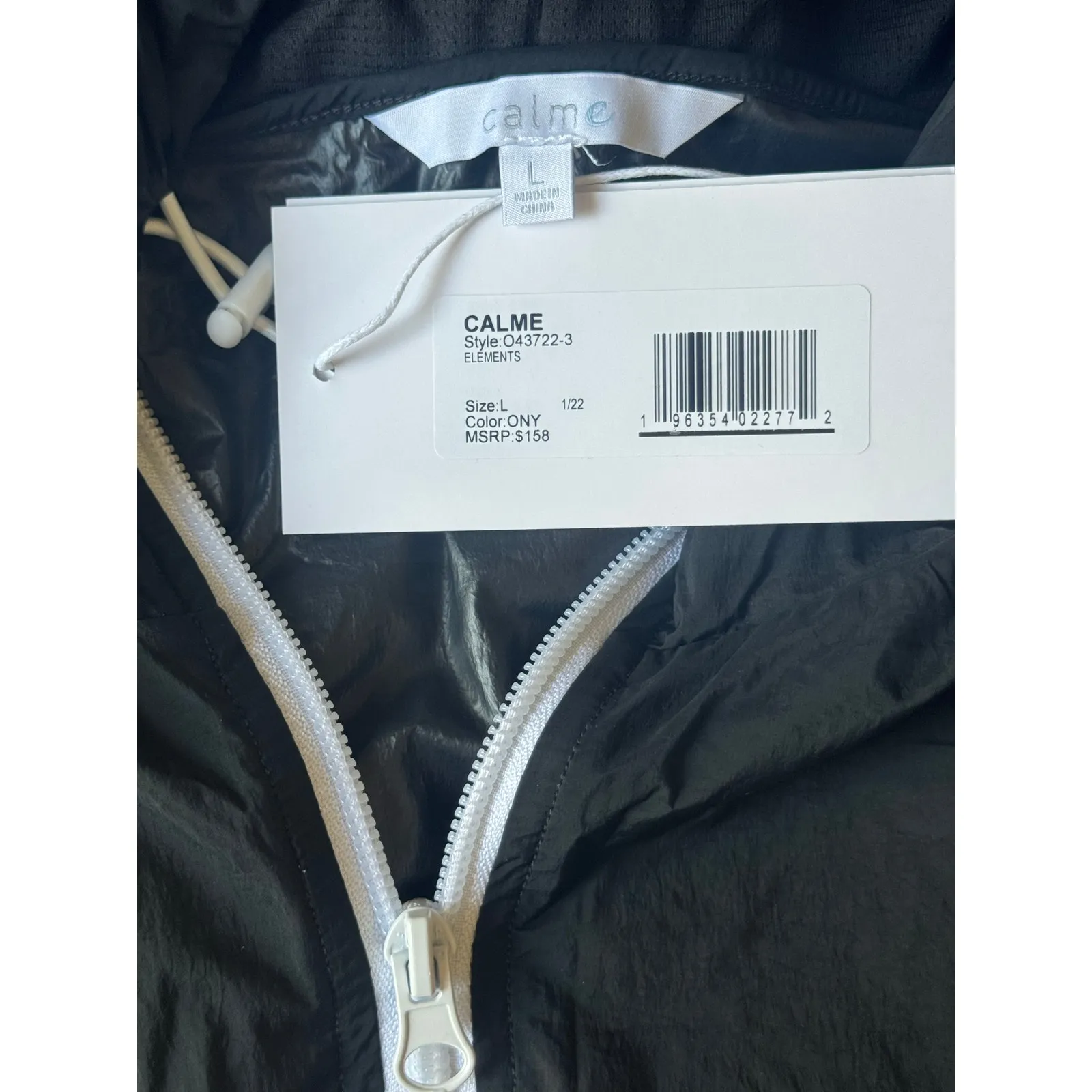 NWT! Johnny Was Calme Elements Jacket Full Zip Hoodie Windbreaker - Size Large - Image 6