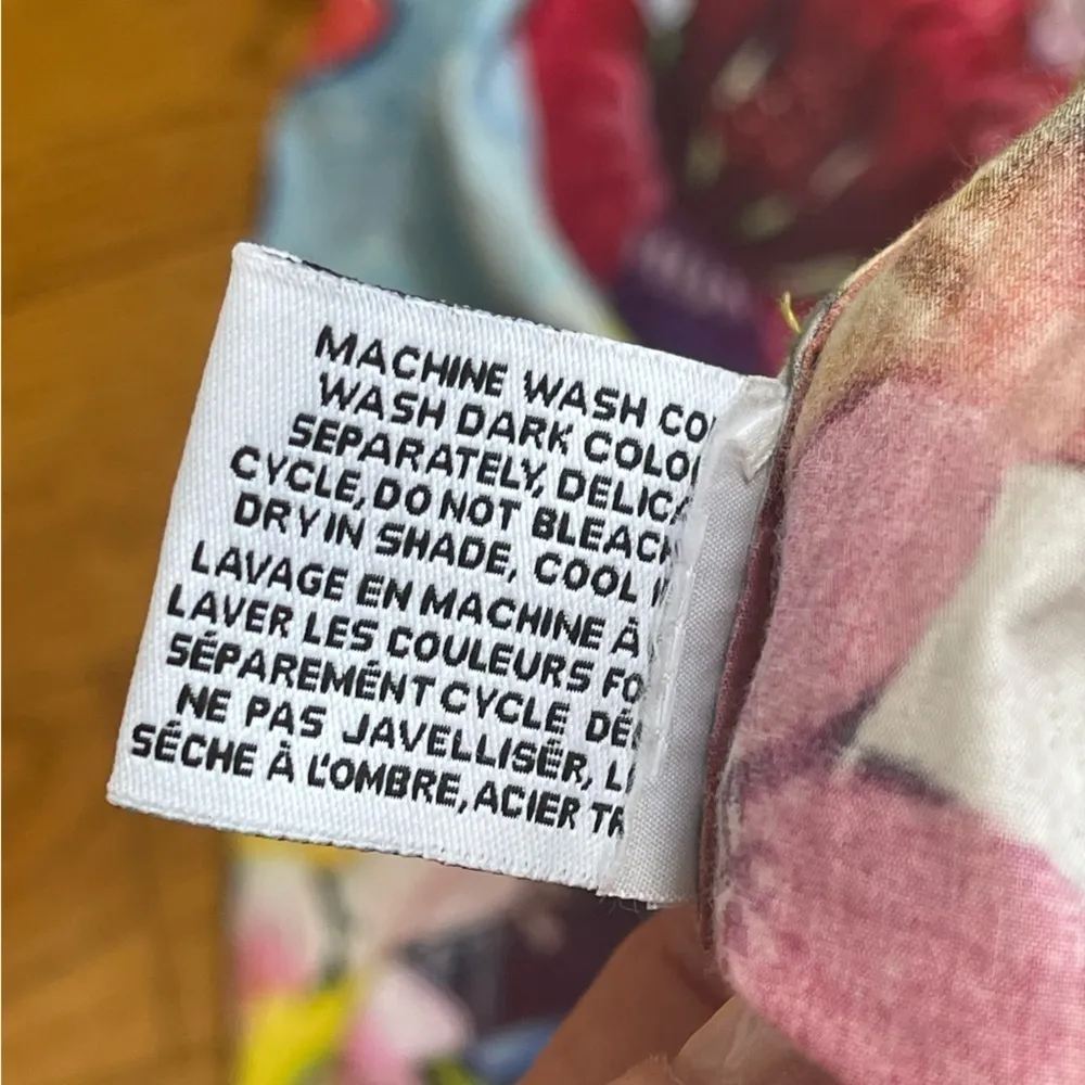 Walter Baker Kylie Dress Cotton floral colorful off shoulders puff sleeves Sz 12 - Image 14