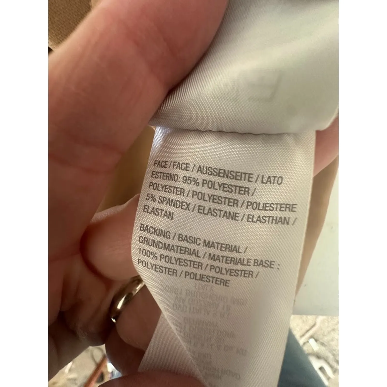 Susan Graver Fushion Blazer Tan Brown Size 3X Liquid Knit Career Office Stretch - Image 8