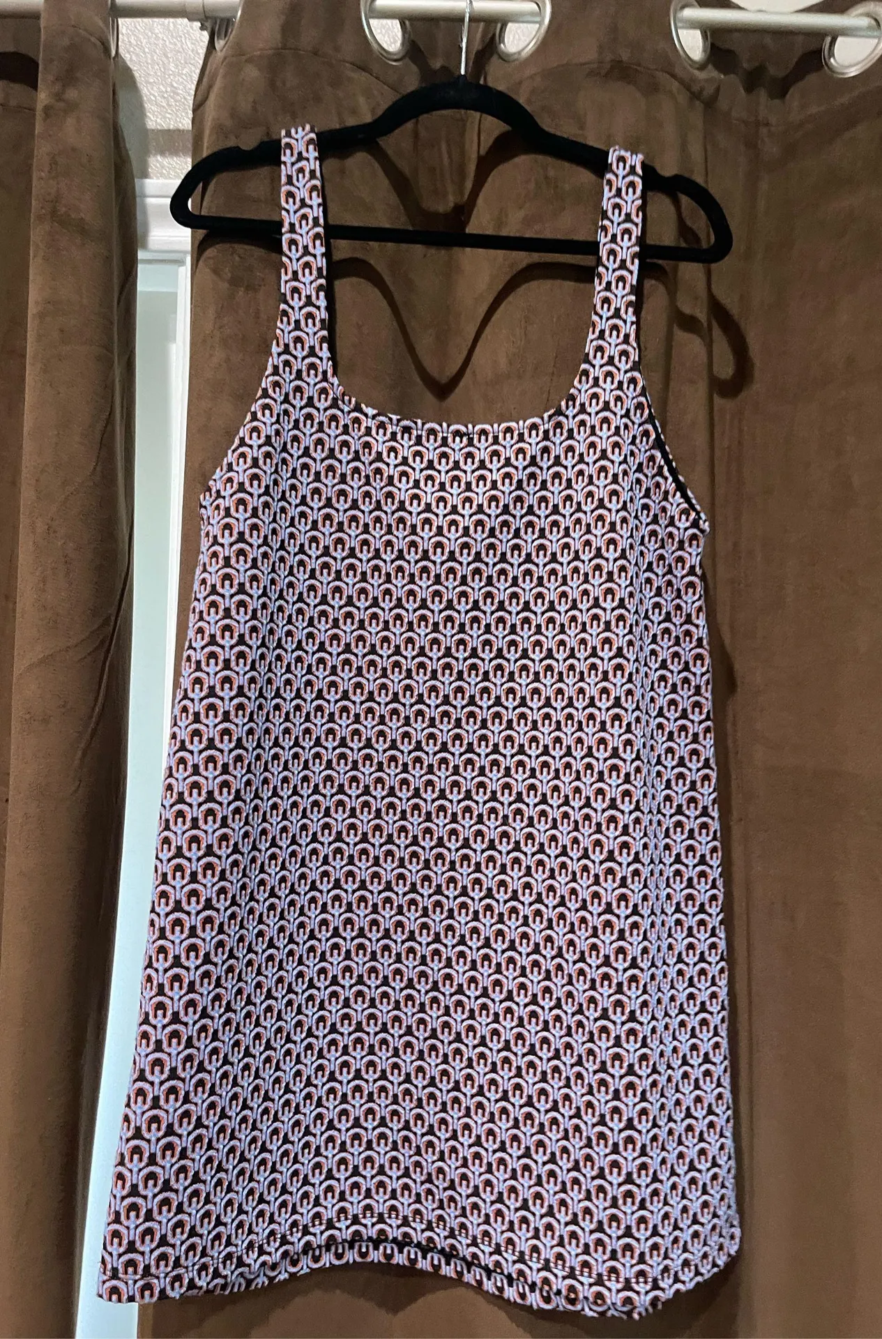 ZARA Blue and Purple Pattern Short Dress Medium - Image 3