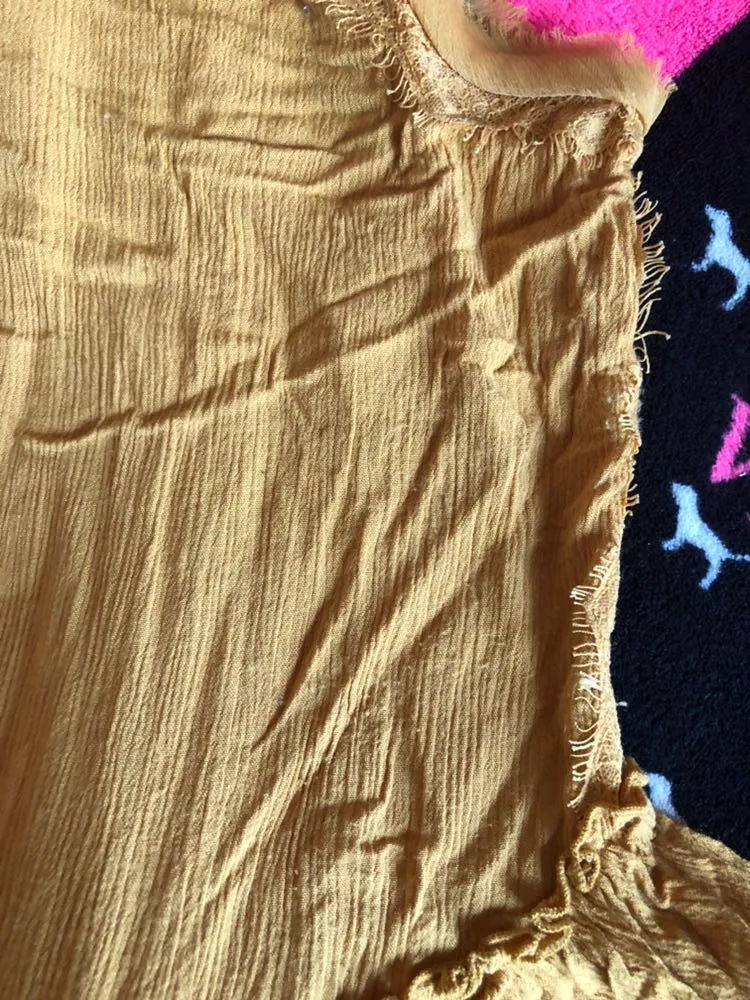 Mustard Yellow Peplum Tank - Image 9