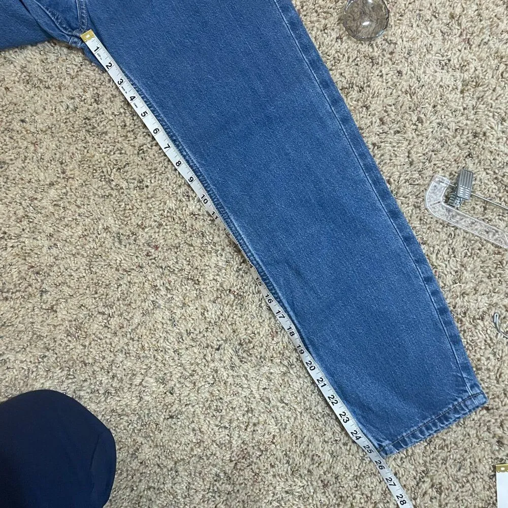 NEW Everlane Size 24 The Summer Slouch Jean Organic Cotton Medium Wash - Image 12