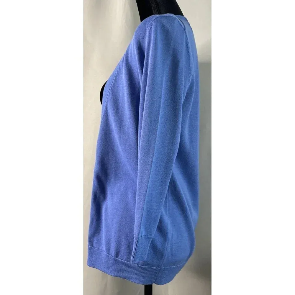 Talbots Periwinkle Cardigan Button Up Women’s Long Sleeve Sweater Size XS‎ - Image 4