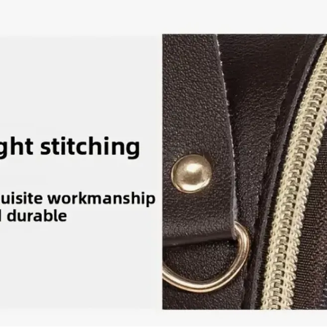 Unbranded Women’s Fashionable Dark Brown Mini Backpack - Image 6