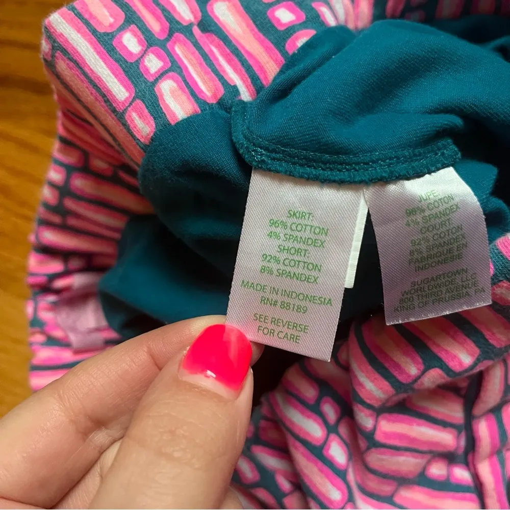 Lilly Pulitzer skort Madison mandevilla pink slathouse stripe size small - Image 6