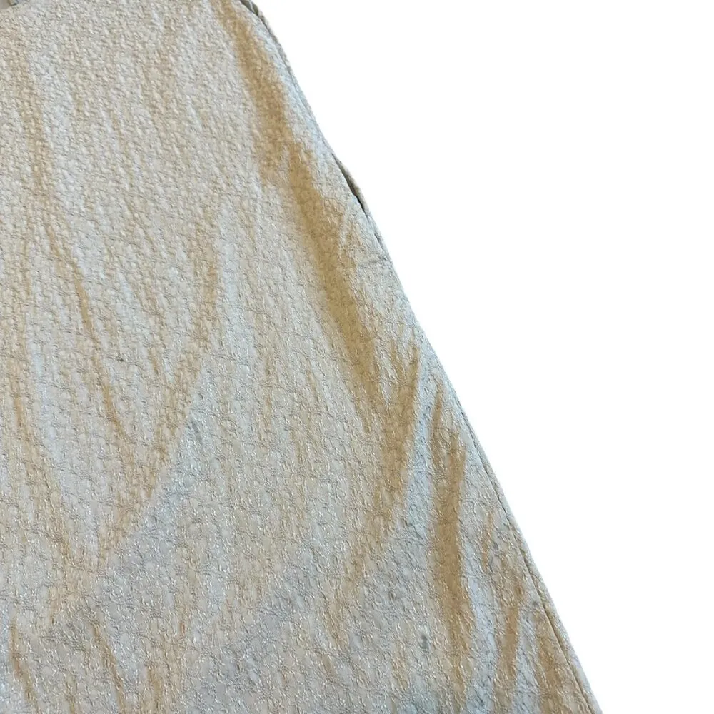 MM Lafleur Grey Sleeveless Textured Shift Dress Crew Neck Size Medium Women's - Image 4