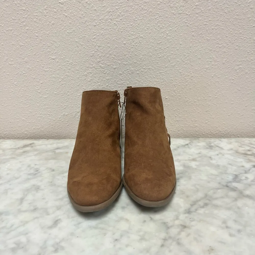 Universal Thread brown suede fringe ankle boots NWT - Image 3