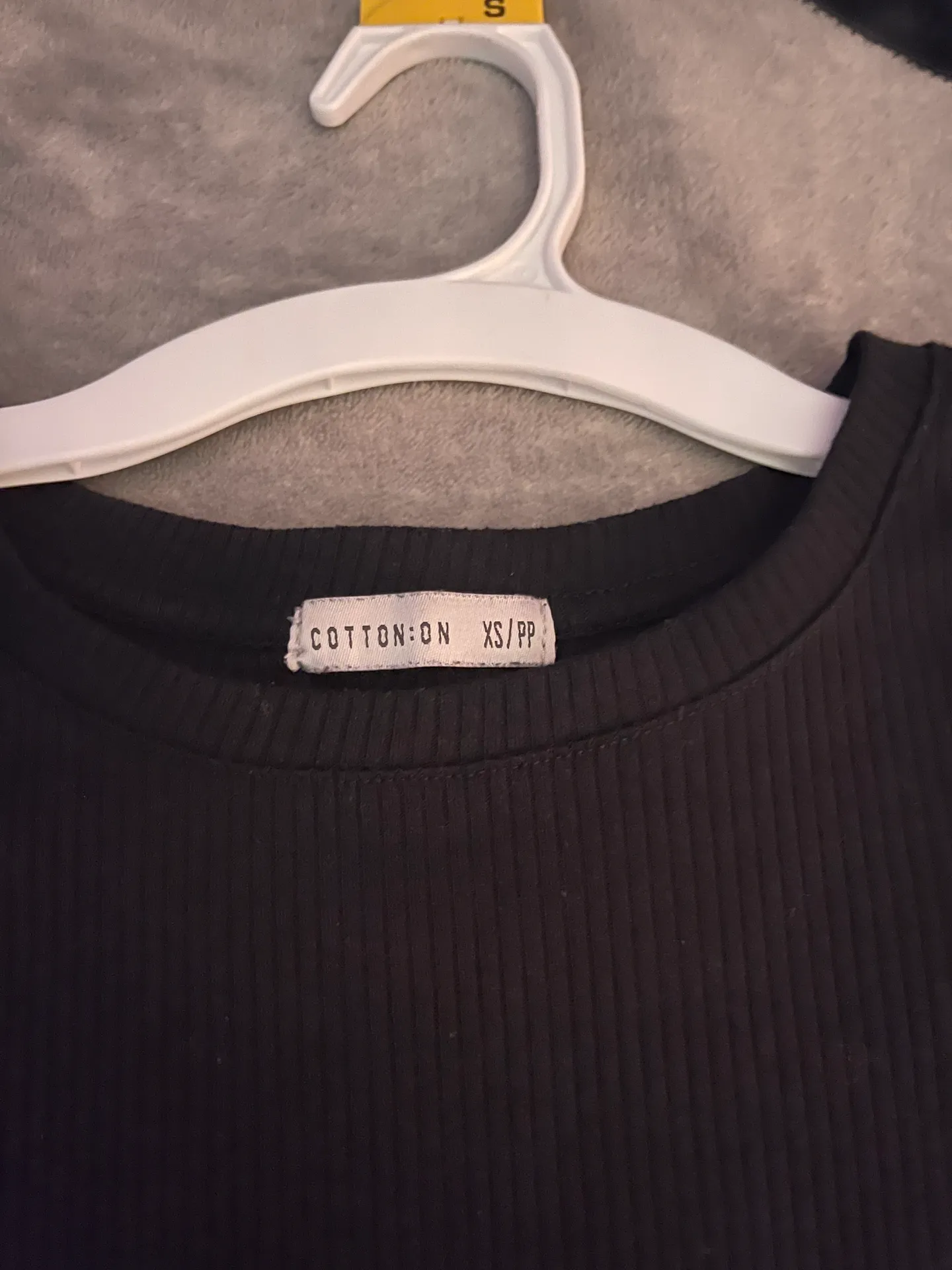 Cotton On Black Crop Top - Image 3
