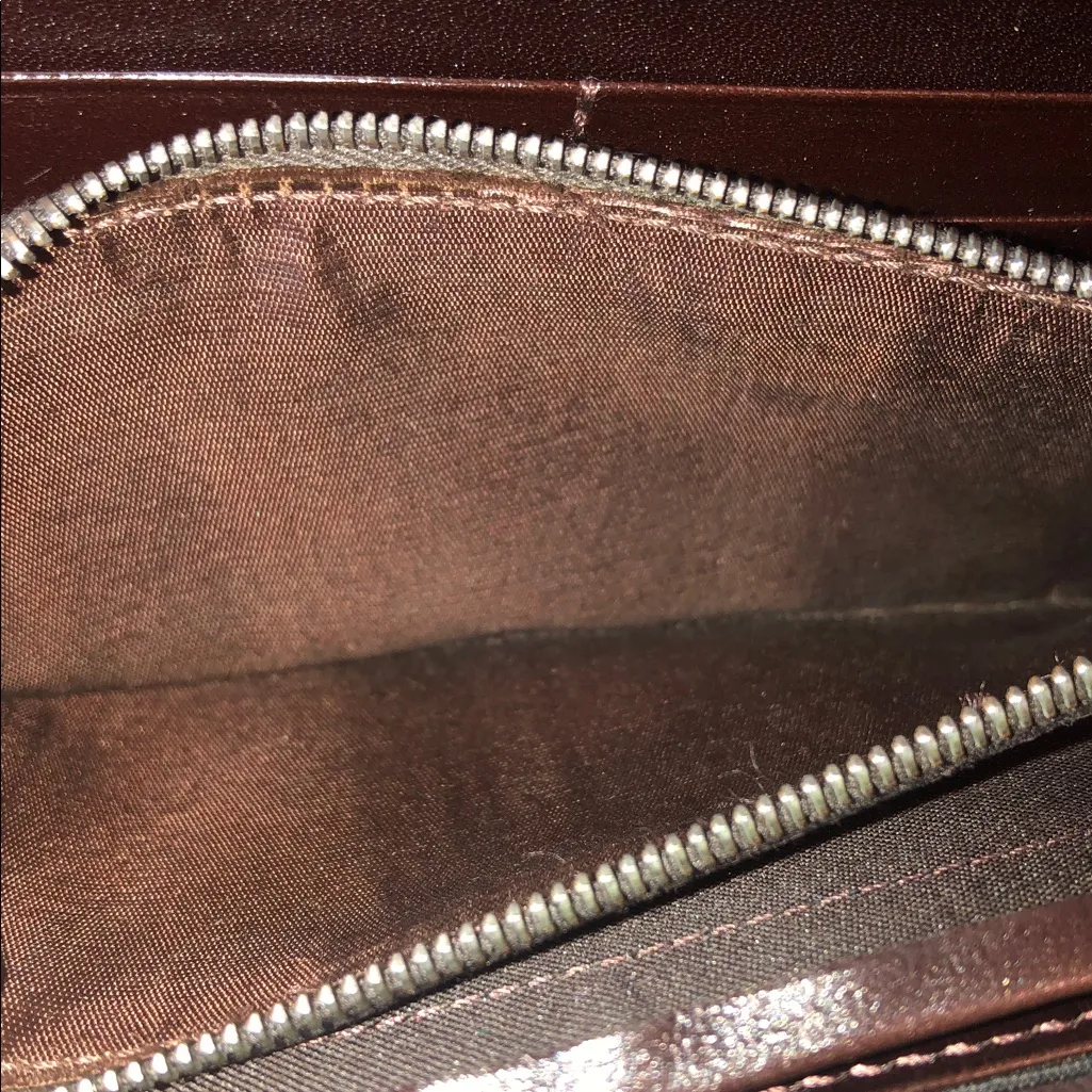 FENDI Zucca Silver Buckle Bifold Long Vintage Wallet w Coin Section - Image 11