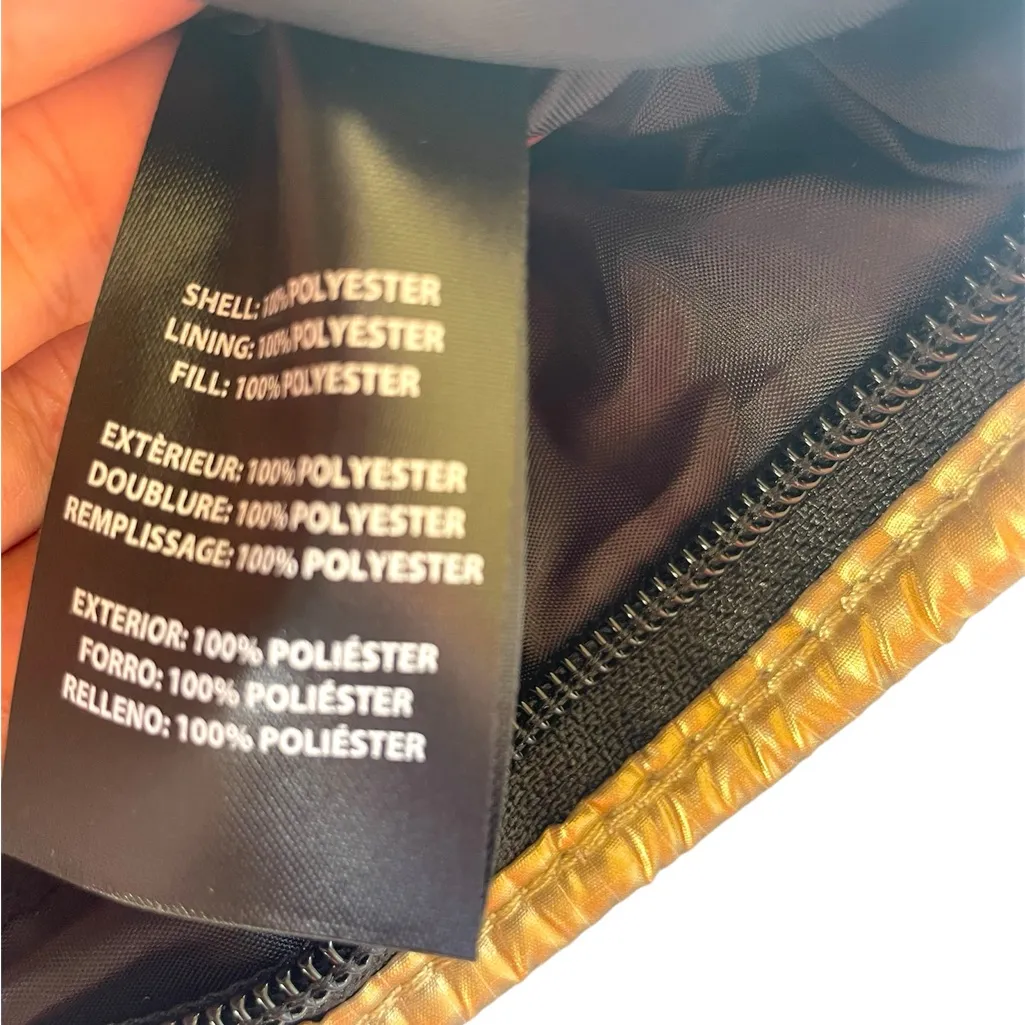 THINK ROYLN Dynasty Comvertible Tote Clutch Bag Nilon Gold And Black - Image 6