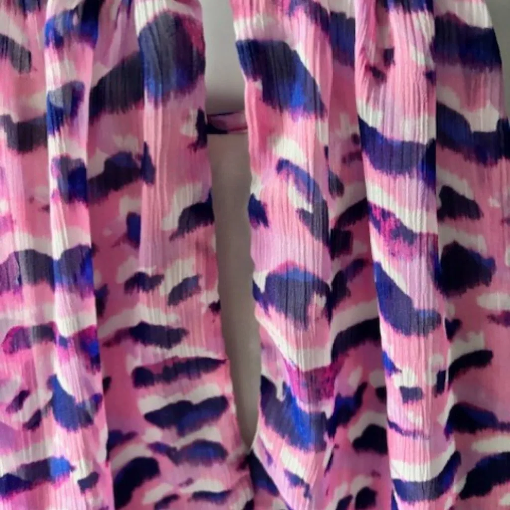 Everly Sundress Womens Small Pink Purple Key Hole Spaghetti Strap Lined Dress - Image 6