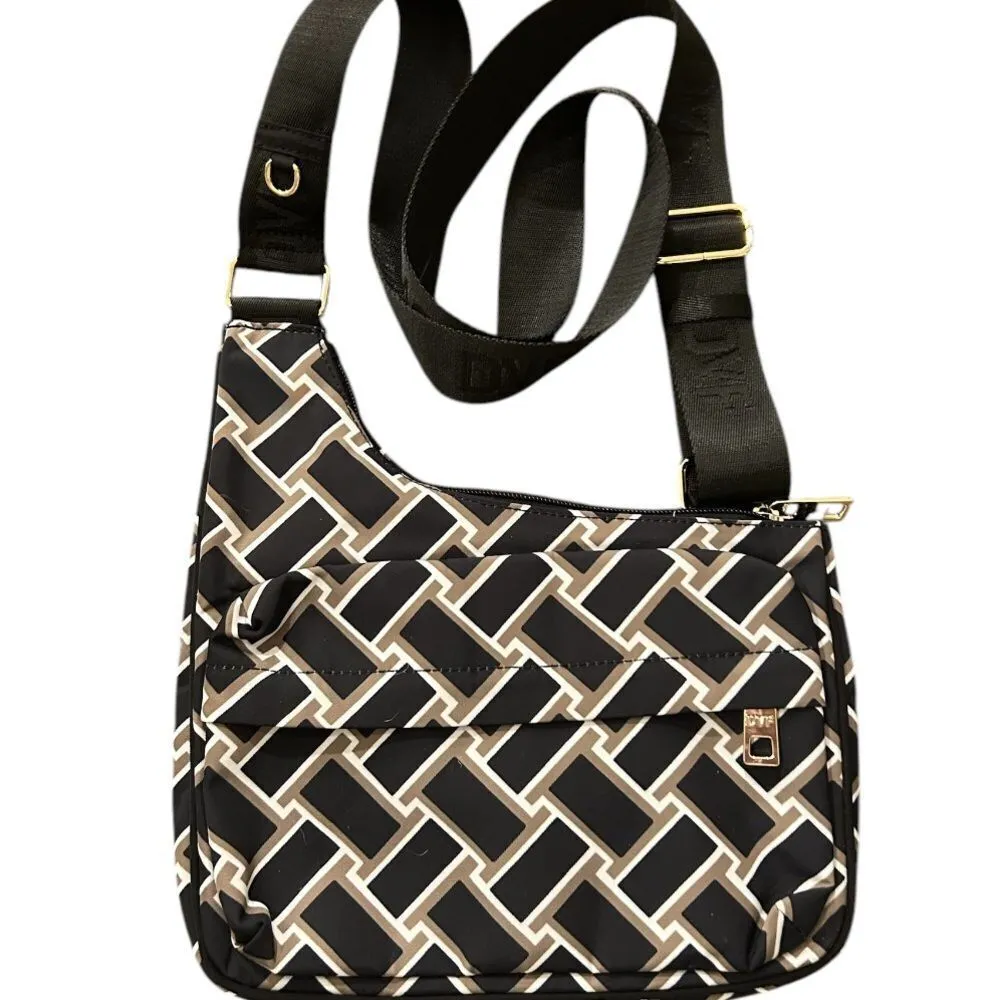Diane Von Furstenberg Black Print Utility Crossbody Bag - Image 2