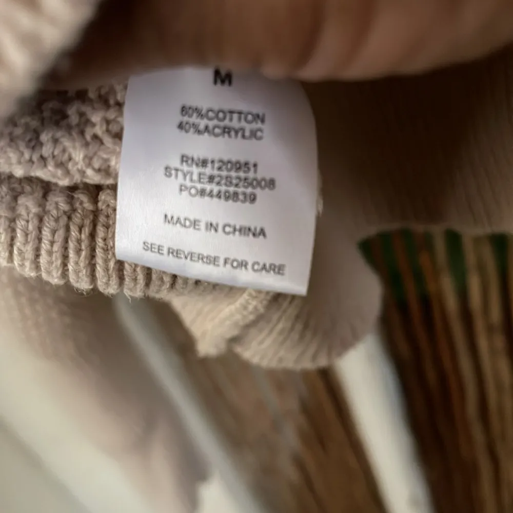 Hippie Rose  tan Sweater size M - Image 5