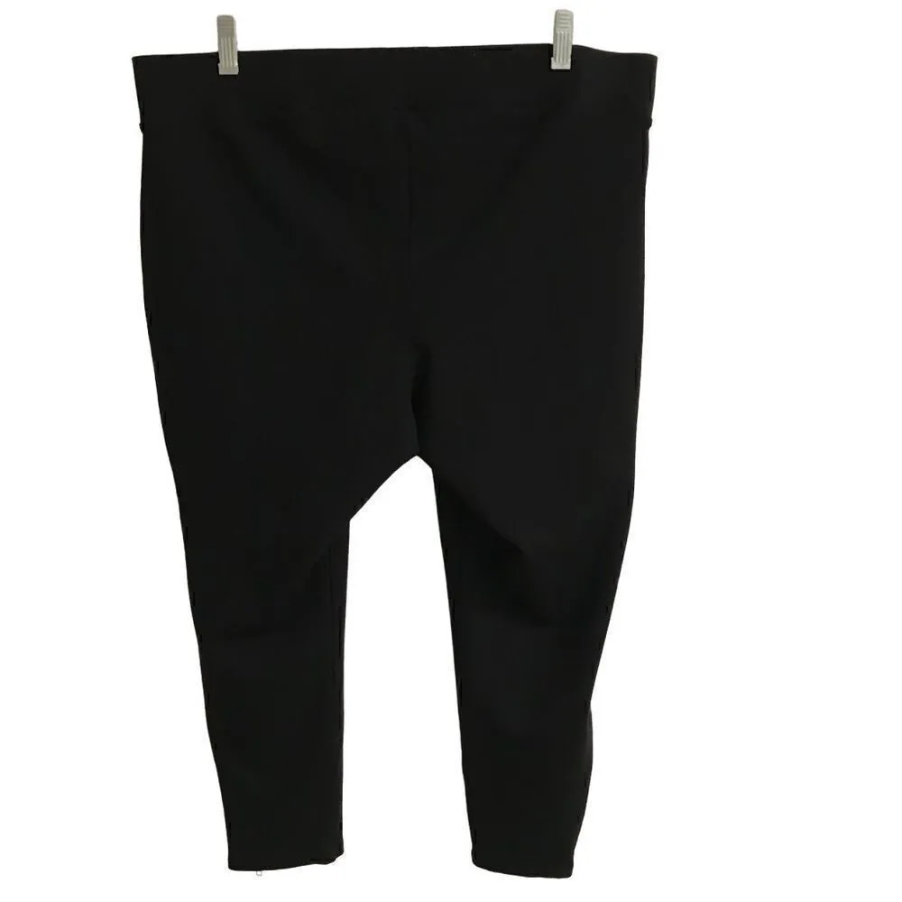 Torrid black cropped pull on zip ankle pants 2X - Image 2