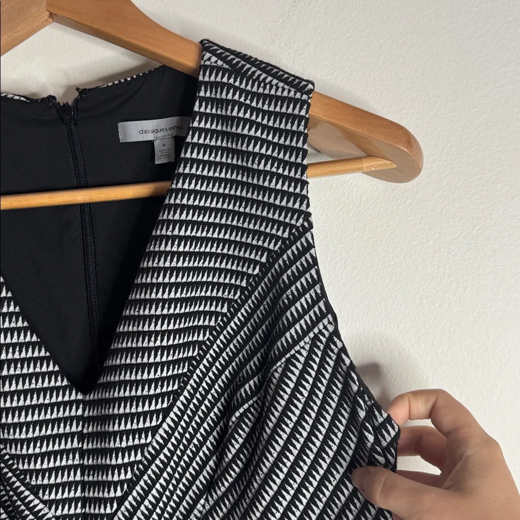 Classiques Entier Nordstrom Sleeveless Geo Graphic Pattern Sheath Dress Size 6 - Image 5