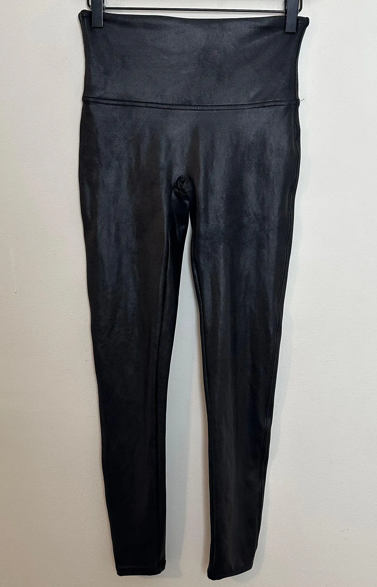- Faux Leather Leggings Black - Image 3