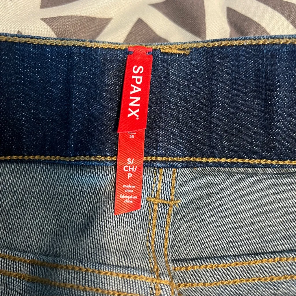 Spanx Clean Indigo Bootcut Trouser Stretch‎ Pull On High Rise - Image 8