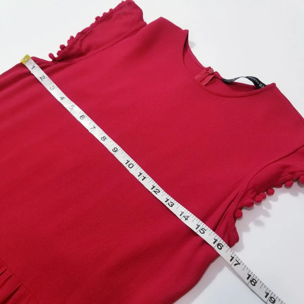 ZARA Pom Pom Red Jumpsuit - Image 5