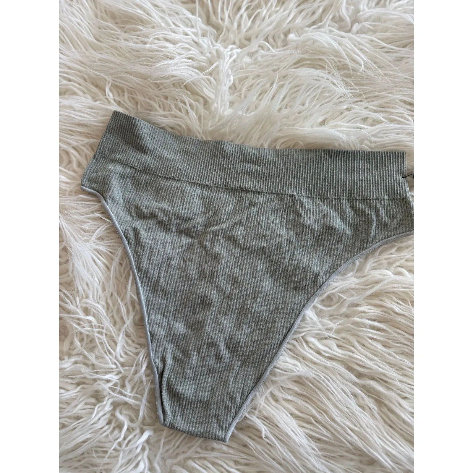 Skims Stretch Rib Thong Sea Haze Size 2X-3X - Image 5