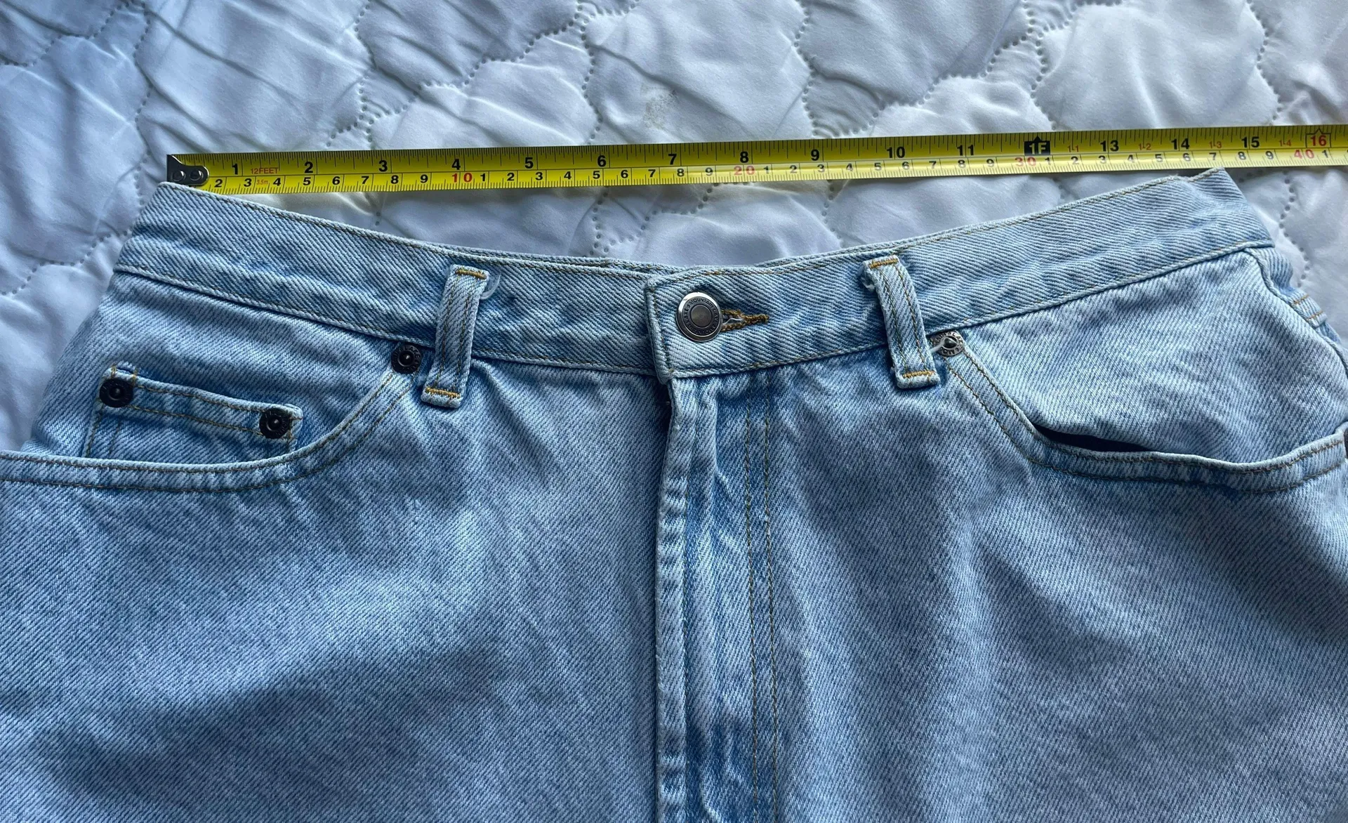 American Vintage USA Blue Denim Mom Shorts - Image 3