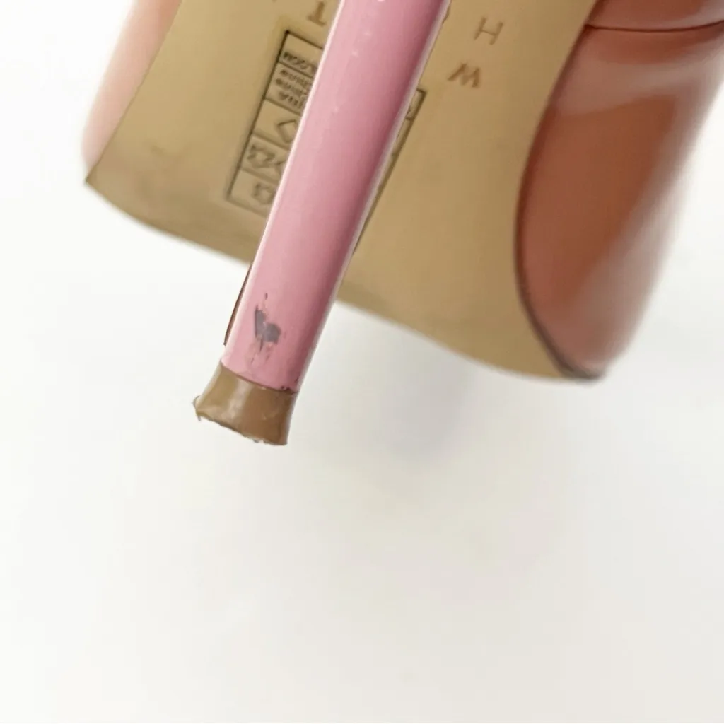 WHITE HOUSE BLACK MARKET Olivia Antique Bloom Pointy Toe Patent Leather Heel 7.5 - Image 12