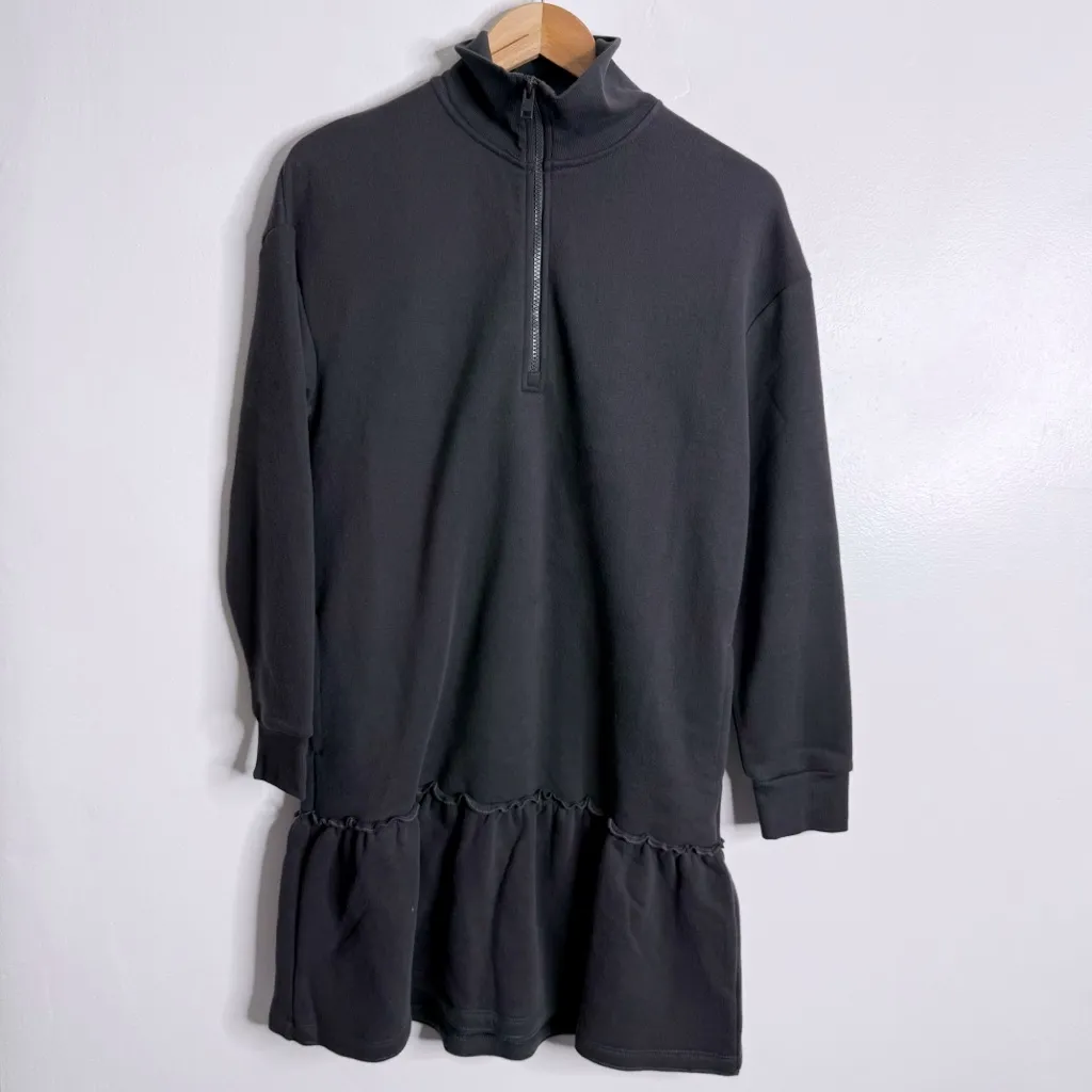 NWT Upwest Sweater Dress Soft Fleece Long Sleeve‎ Gray With Pockets Size Small - Image 2