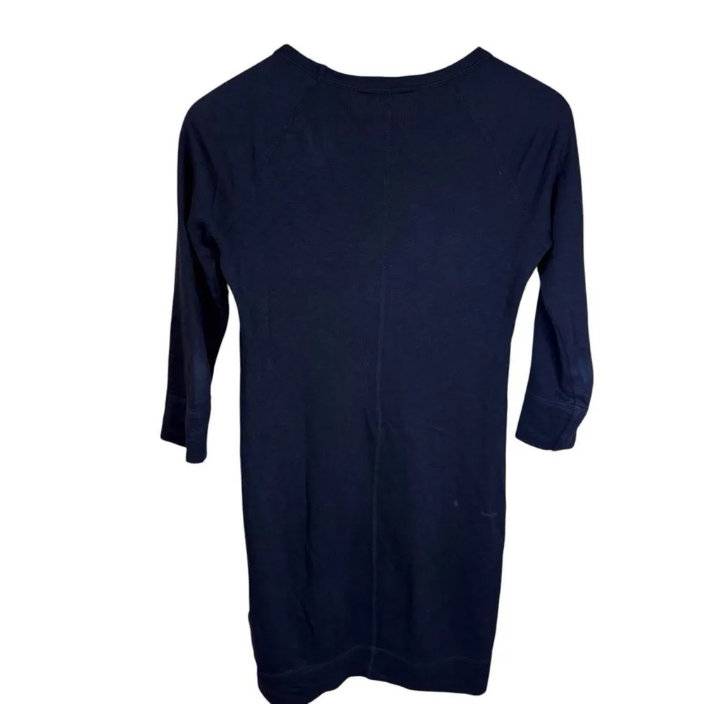 James Perse Womens Mini Dress 3/4 Sleeve Black Size‎ 0 (XS) With Real Real Tags - Image 2