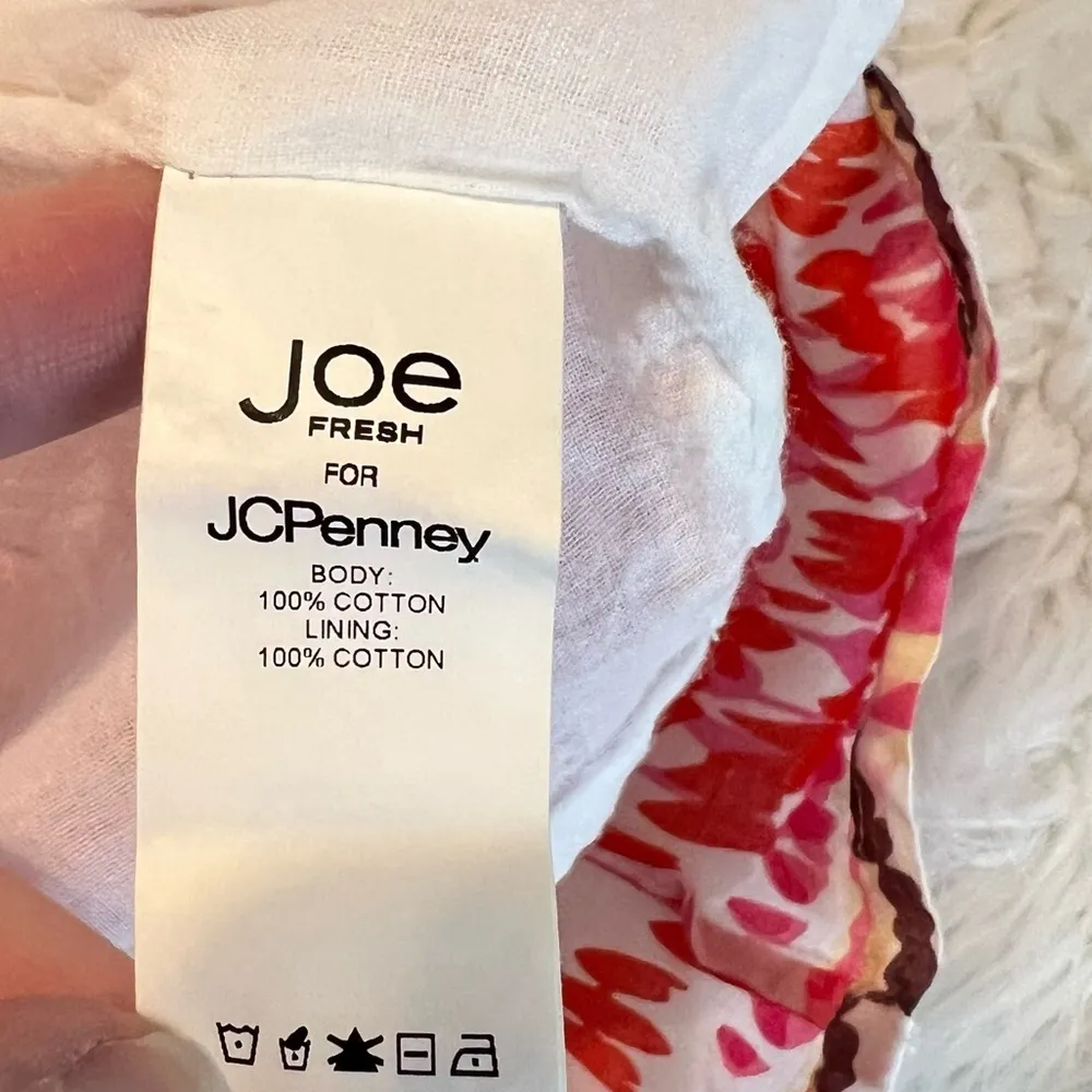 Joe Fresh Cotton Skirt Wide Ruched Waistband Women’s Size 4 Side Zip Boho Aztec - Image 5