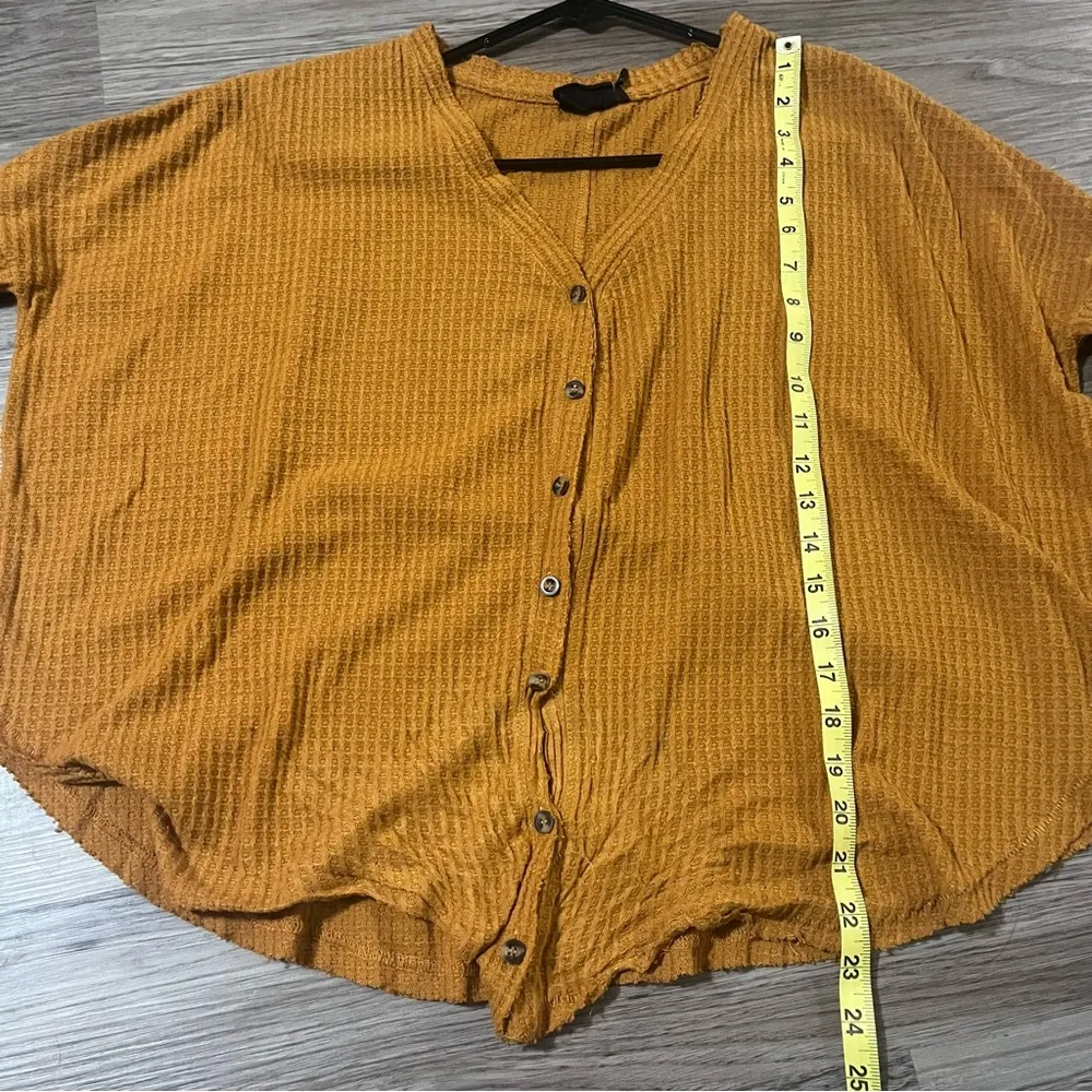 Out From Under Urban Outfitters Mustard Yellow Long Sleeve; Small - Image 6