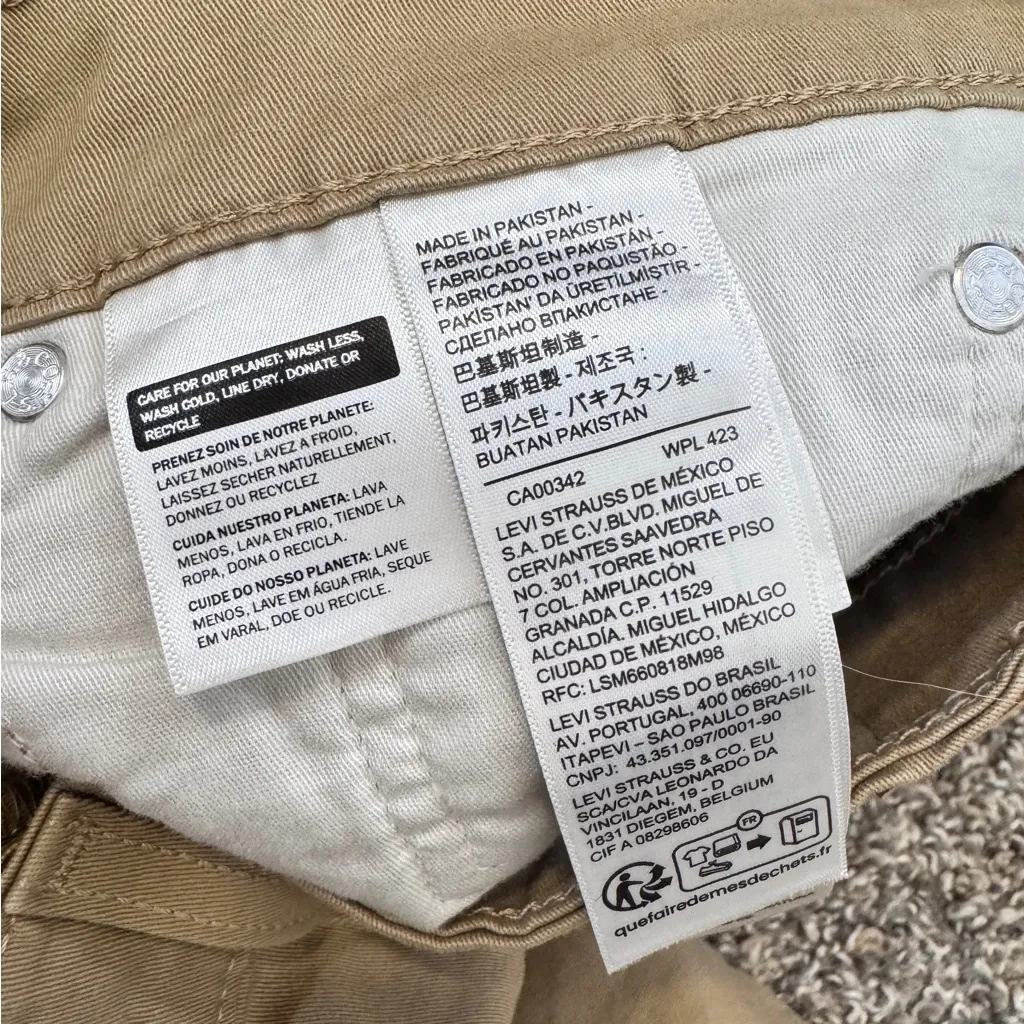 Levi’s Tan Boyfriend High Rise Baggy Jeans Womens 16W Casual Fall Classic Denim - Image 6