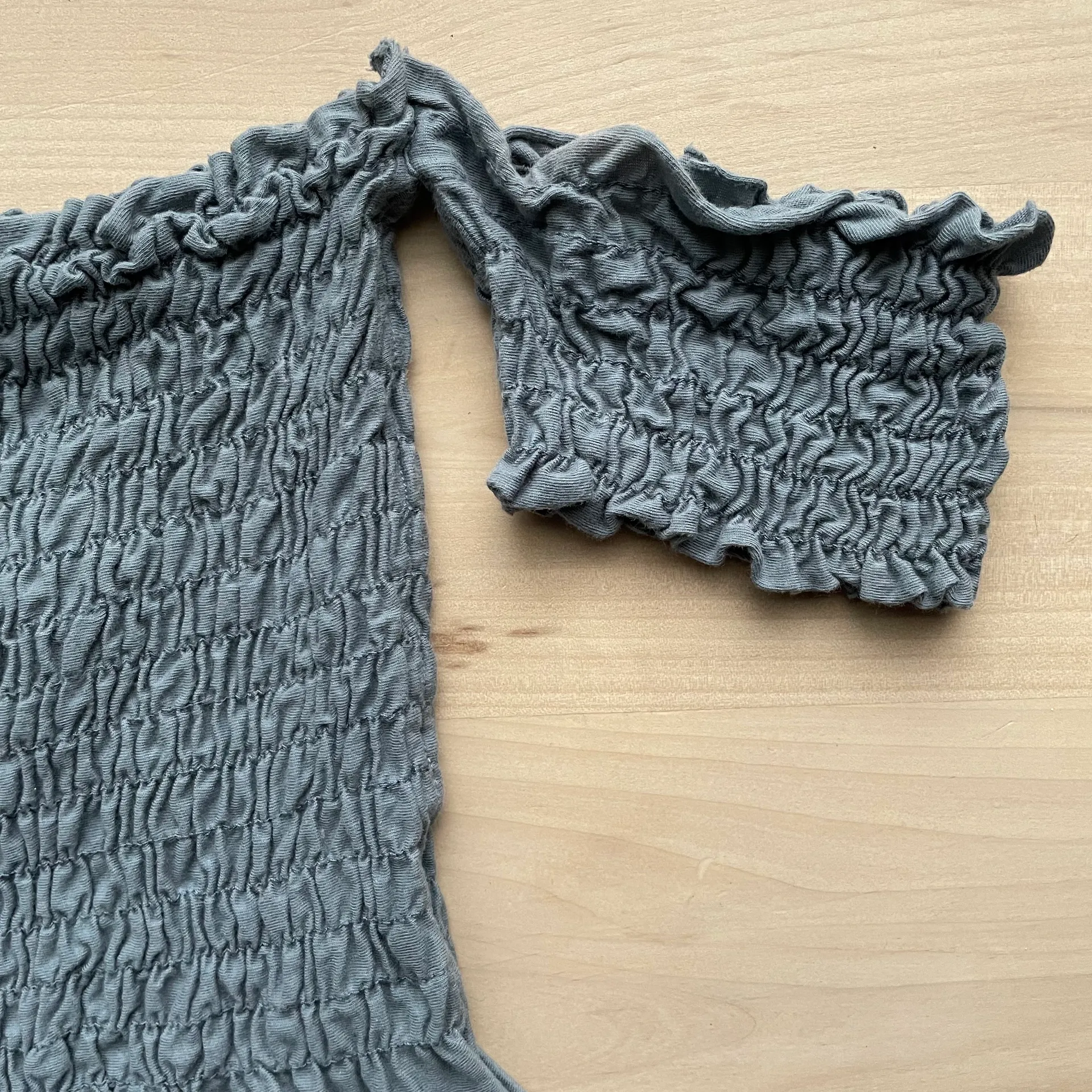 Off-the-shoulder Smocked Top - Image 7